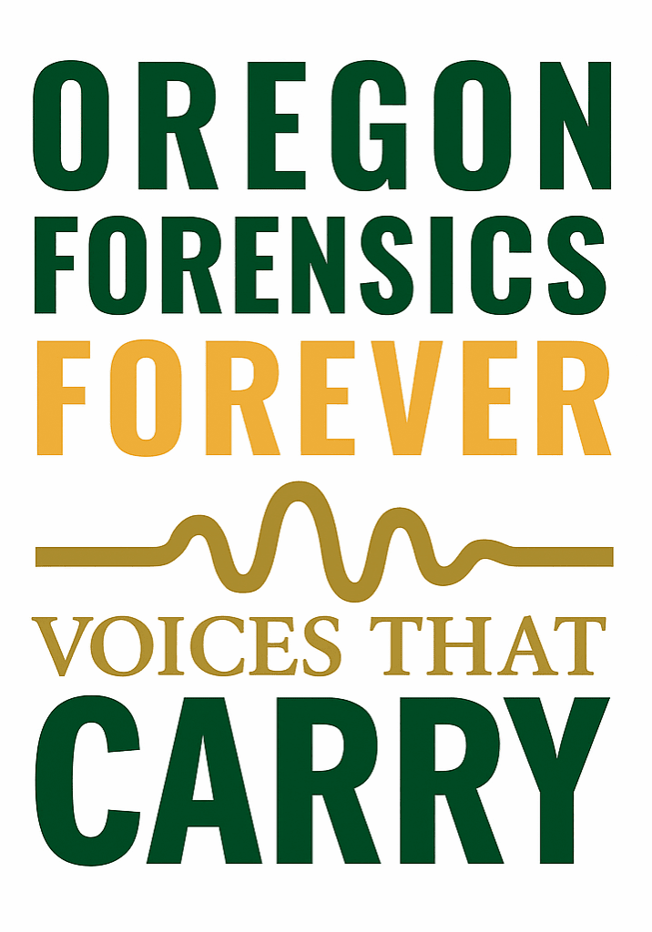 Oregon Forensics alumni stories, are part of Voices that Carry - Oregon Forensics Forever