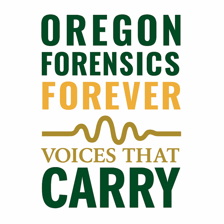 Oregon Forensics alumni stories, are part of Voices that Carry - Oregon Forensics Forever