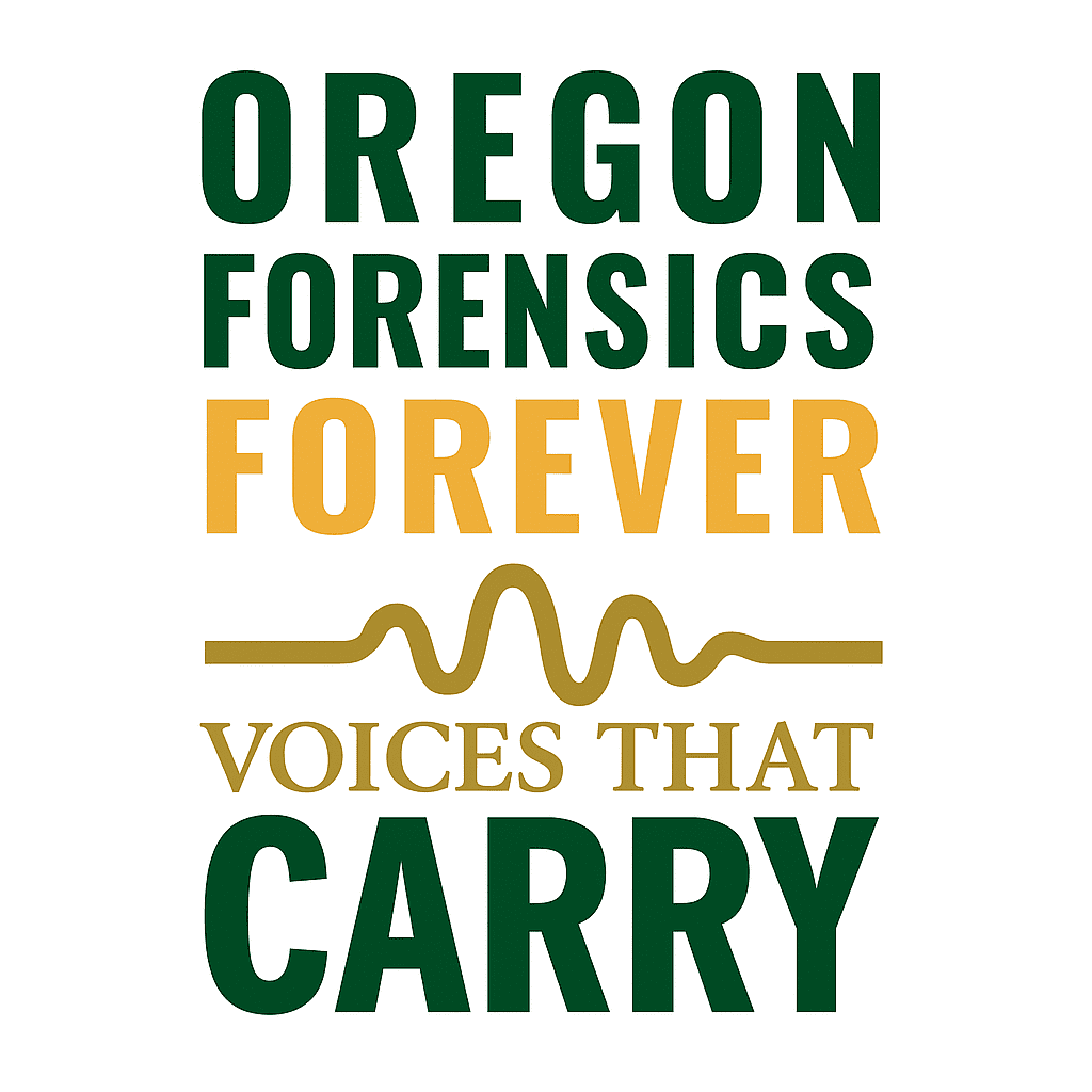Oregon Forensics alumni stories, are part of Voices that Carry - Oregon Forensics Forever